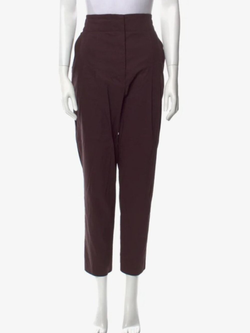 A.L.C. High Waisted Zip Front Pant. Sz 6. Brown. Excellent cond.